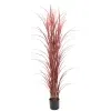 premium potted burgundy artificial long grass 1 180cm uv resistant