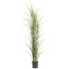 premium potted green artificial long grass 2 180cm uv resistant