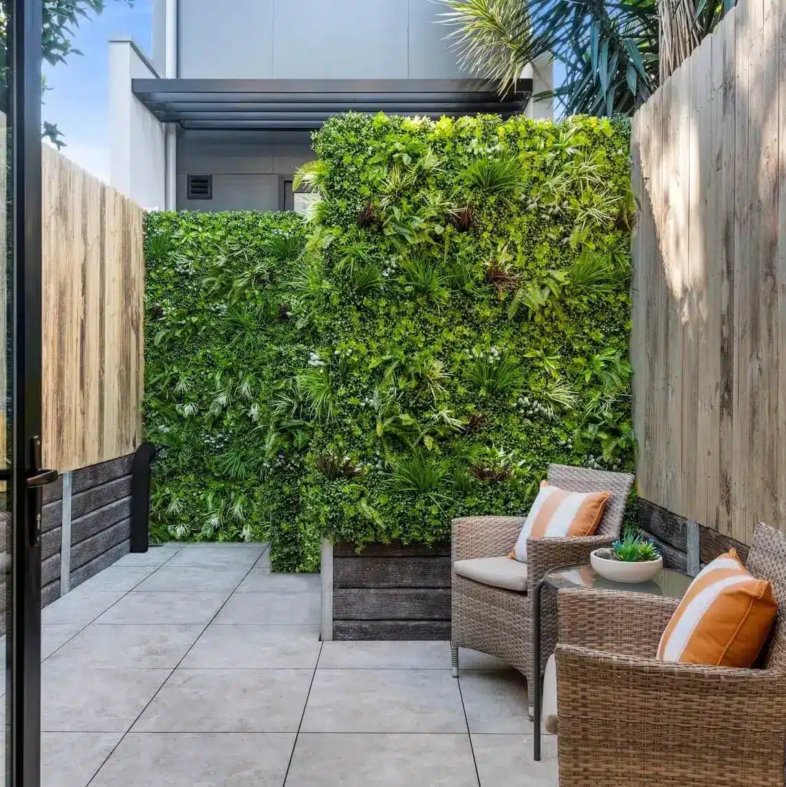 Artificial green wall installed in Melbourne
