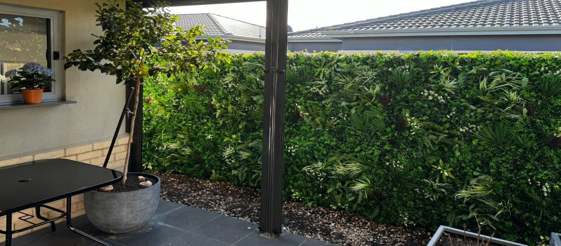 fence green wall panels